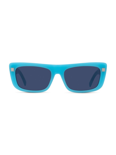 Shop Givenchy Women's Gv Day 57mm Square Sunglasses In Light Blue