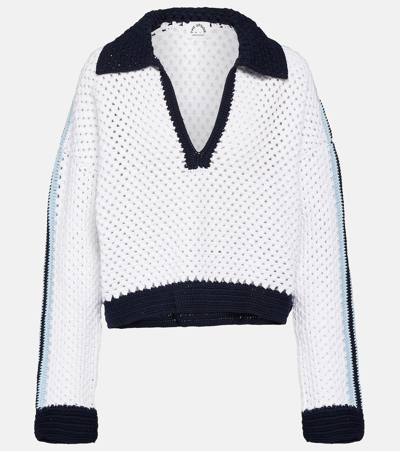 Shop The Upside Rematch Yvette Cotton Sweater In White
