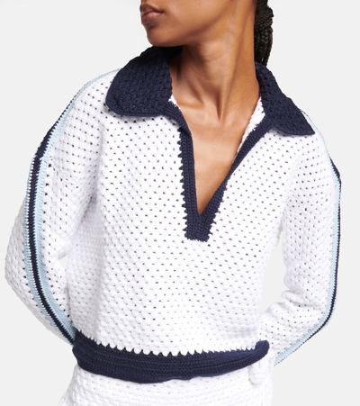 Shop The Upside Rematch Yvette Cotton Sweater In White