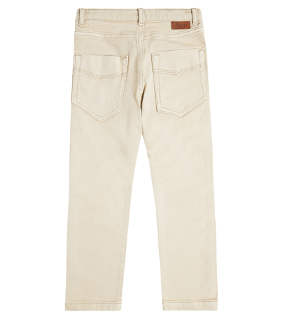 Bonpoint Dewey Cotton Corduroy Pants In Neutrals