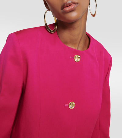 Shop Nina Ricci Wool Jacket In Pink