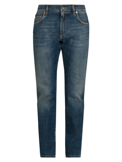 Shop Dolce & Gabbana Men's Walton Skinny Jeans In Variante Abbinata