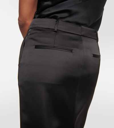Giuseppe Di Morabito Mid-rise Satin-finish Maxi Skirt In Black