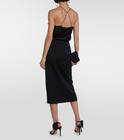 Nina Ricci Wool Midi Pencil Skirt In Black