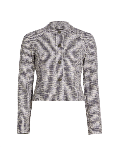 Shop Rag & Bone Women's Marisa Tweed Jacket In Navy