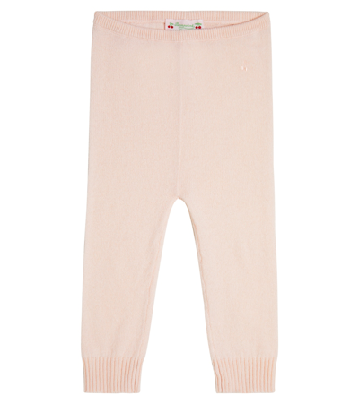 Shop Bonpoint Baby Cashmere Leggings In Pink