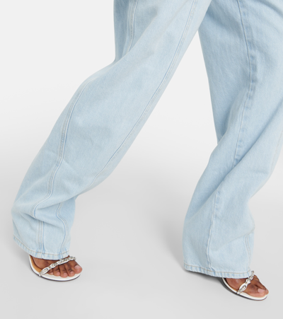 Isabel Marant Lemony Wide-leg Jeans In Blue