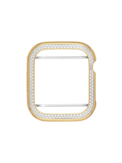 Shop Michele Women's 18k-gold-plated Stainless Steel & Diamond Apple Watch Case/41mm