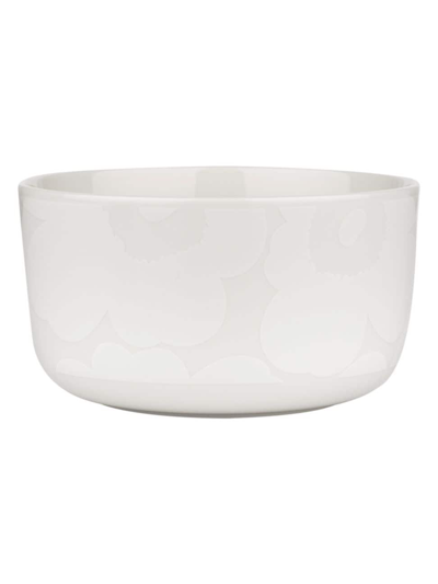 Shop Marimekko Oiva Unikko Bowl In White