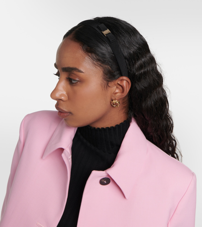 Ferragamo Vara Bow Headband In Black