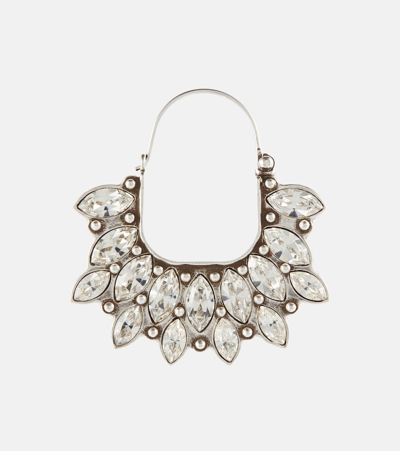 Shop Isabel Marant Celenia Embellished Earrings In Silver