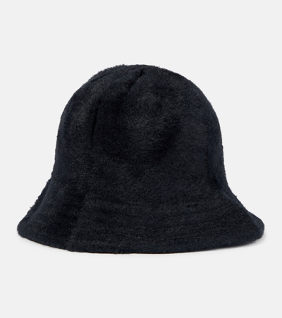 Isabel Marant Embroidered Bucket Hat In Black