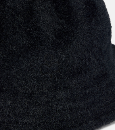 Isabel Marant Embroidered Bucket Hat In Black