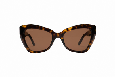 Shop Balenciaga Eyewear Butterfly Frame Sunglasses In Multi