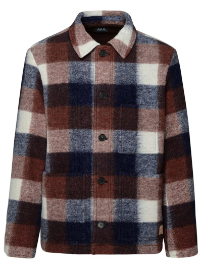 Shop Apc A.p.c. Emile Checked Overshirt In Multi