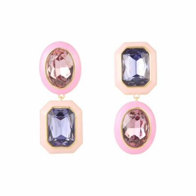 Shop Mignonne Gavigan Women's Francesca Earrings In Pink/blue In Multi