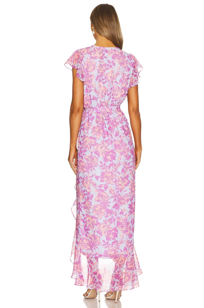 Shop Amanda Uprichard Johanna Maxi Dress In Midsummer In Multi