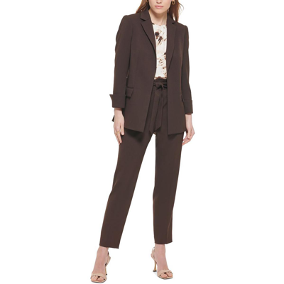 Shop Calvin Klein Petites Womens Notch Collar Suit Separate Open-front Blazer In Multi