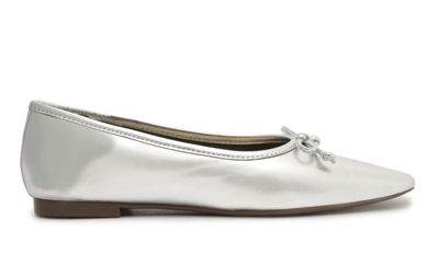 Shop Schutz Women's Arissa Flat Sandal In Silver