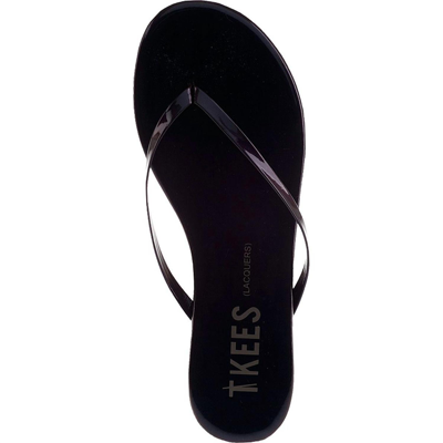 Shop Tkees Lacquers Thong Sandals In Ink In Blue