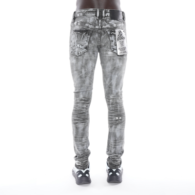 Shop Cult Of Individuality Punk Super Skinny Belted Stretch In Grey