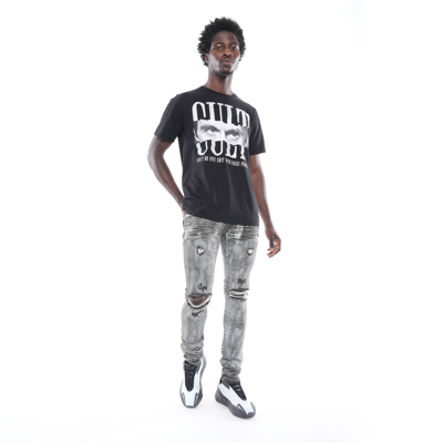 Cult Of Individuality Punk Distressed Super Skinny Jeans In Grey