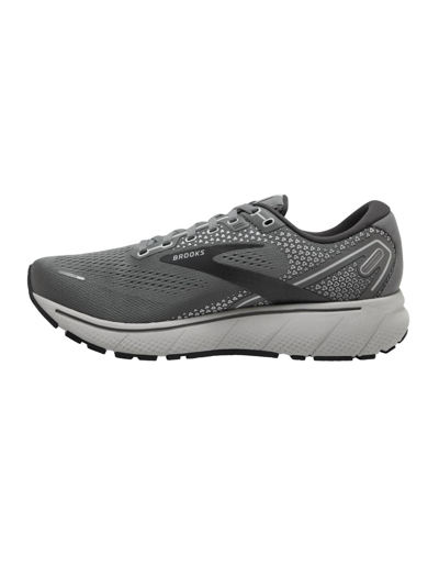Shop Brooks Men's Ghost 14 Running Shoes - Wide In Grey/alloy/oyster
