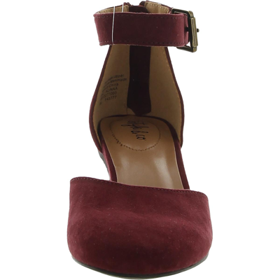 Style & Co Alinaa  Womens Microsuede Round Toe Ankle Strap In Pink