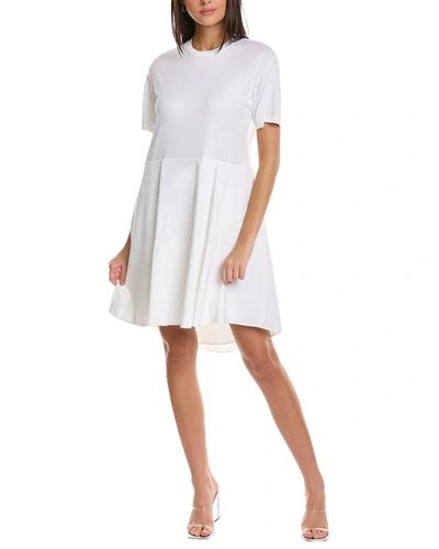 Shop Theory Tiered Linen-blend Dress In White