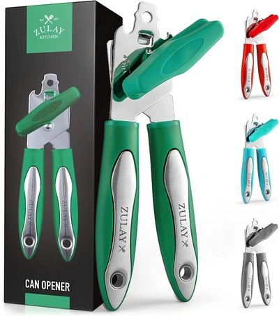Zulay Kitchen Wide Grip Can Opener In Green