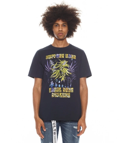 Shop Cult Of Individuality Short Sleeve Crew Neck Tee "local Dealer" In Blue