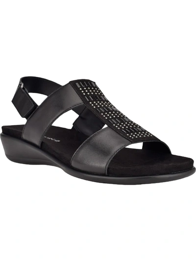 Easy Spirit Women's Hazel Open Toe Slingback Casual Sandals In Black