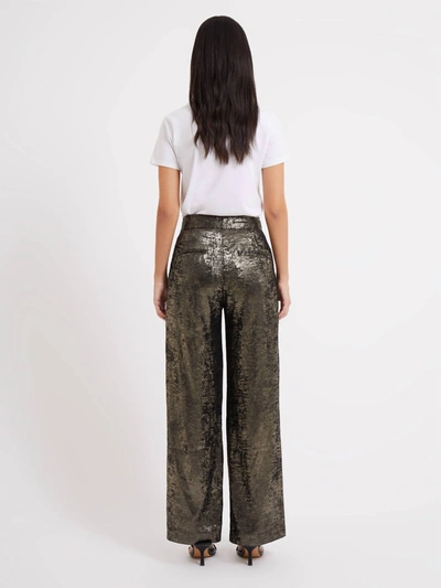 French Connection Alara Molten Suit Trousers In Metallic In Multi