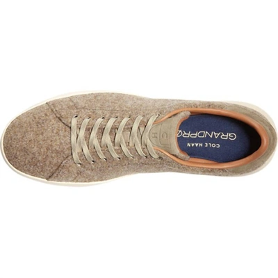 Shop Cole Haan Men's Grandpro Tennis Sneaker In Soft Sage Wool/suede In Multi
