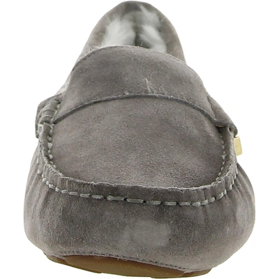 Shop Cole Haan Elise Driver Womens Faux Suede Round Toe Moccasins In Grey