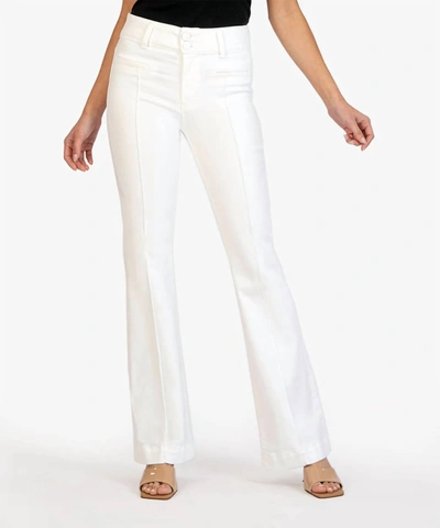 Shop Kut From The Kloth Ana High Rise Flare Leg Pant In Optic White