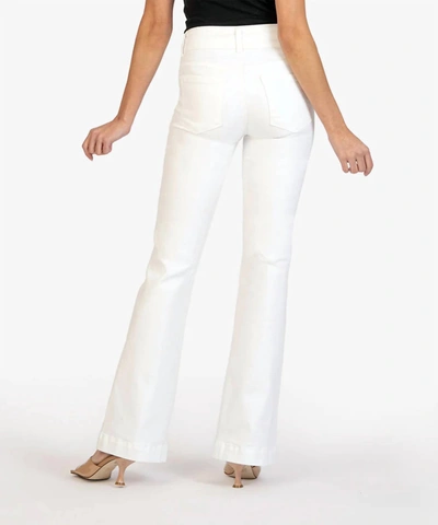 Shop Kut From The Kloth Ana High Rise Flare Leg Pant In Optic White