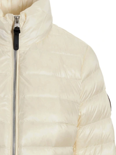 Shop Mackage Davina-z Light Down Jacket In Cream In White