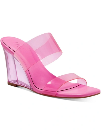 Shop Inc Eleste Womens Transparent Slip On Wedge Sandals In Beige