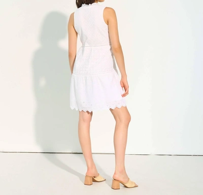 Hatley Sydney Stripe Tie-dye Cotton Midi Dress In White