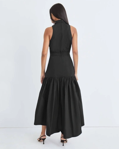 Shop Veronica Beard Radley Asymmetric High-low Dress In Black