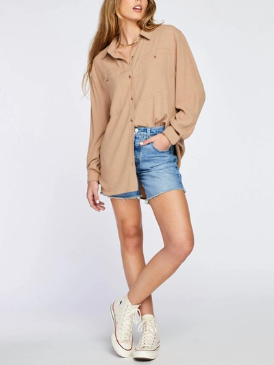 Shop Gentle Fawn Orbison Top In Sand In Beige