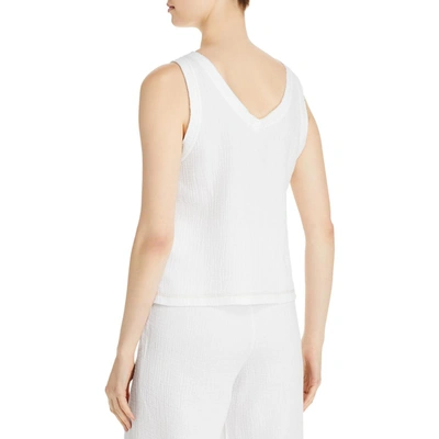 Shop Three Dots Womens Gauze Pullover Tank Top In White