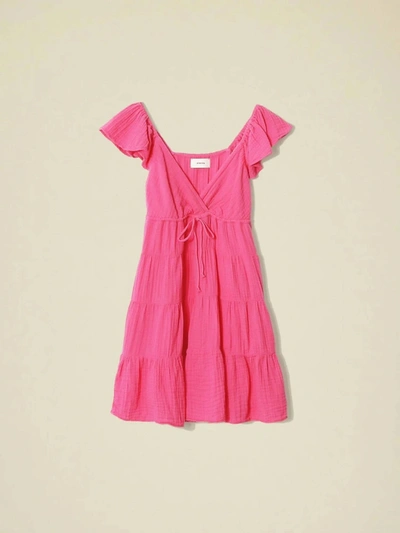 Shop Xirena Sonnet Dress In Pink Raspberry In Multi