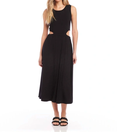 Shop Fifteen Twenty Cut Out Midi Dress In Black