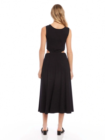 Shop Fifteen Twenty Cut Out Midi Dress In Black