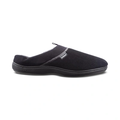 Shop Isotoner Mens Faux Suede Slip On Moccasin Slippers In Black