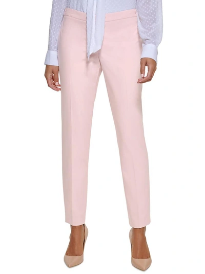 Shop Calvin Klein Petites Womens Tapered Leg Ankle Suit Pants In Multi