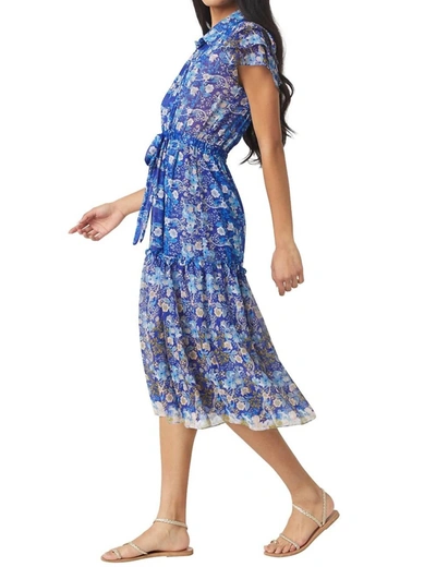 Shop Misa Viola Dress In Lapis Ombre In Blue