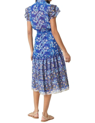 Shop Misa Viola Dress In Lapis Ombre In Blue